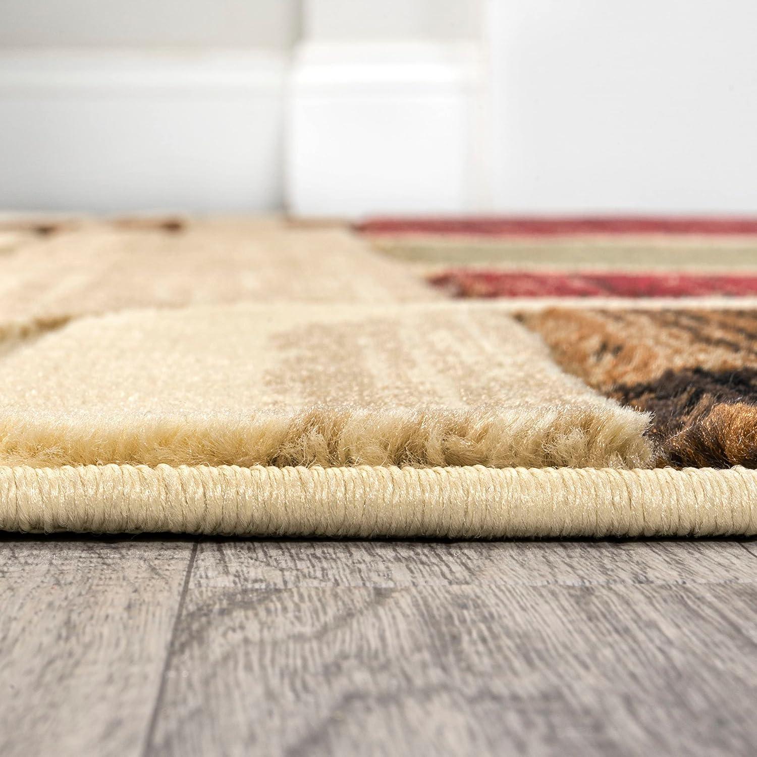 imageJONATHAN Y Abstract Arches CreamBrownRed Indoor Area Rug 8X10 ft Tamara Retro for Living Room Bedroom Kitchen Office EasyCleaning High Traffic PetFriendly NonShedding UNQ102A8311 x 511 Rectangular