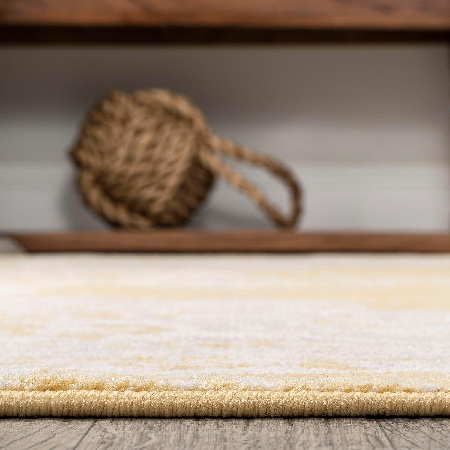 imageJONATHAN Y Alhambra Ornate Medallion Modern BrownCream Indoor Area Rug 8x10 Vintage Bohemian EasyCleaning for Living Room Bedroom Kitchen Pet Friendly NonShedding MDP400B8YellowCream