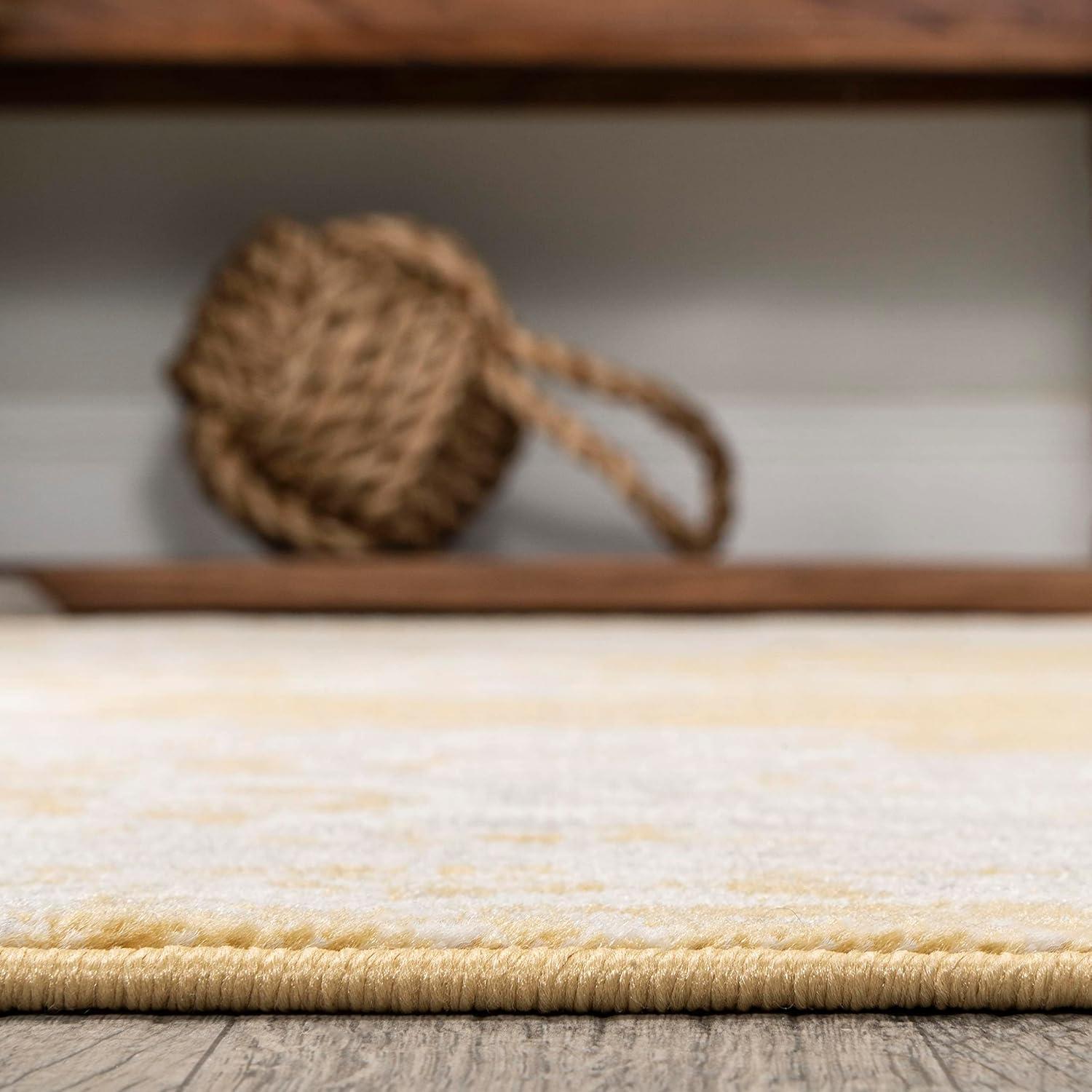 imageJONATHAN Y Alhambra Ornate Medallion Modern BrownCream Indoor Area Rug 8x10 Vintage Bohemian EasyCleaning for Living Room Bedroom Kitchen Pet Friendly NonShedding MDP400B8YellowCream