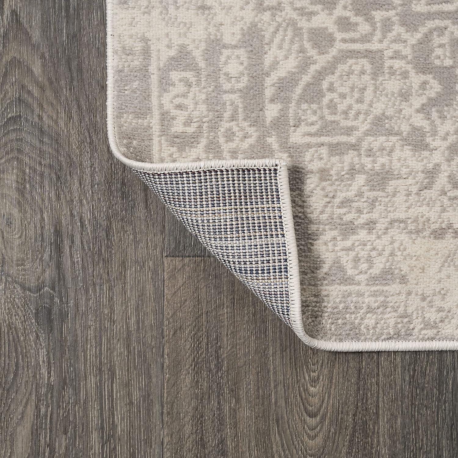 imageJONATHAN Y Alhambra Ornate Medallion Modern BrownCream Indoor Area Rug 8x10 Vintage Bohemian EasyCleaning for Living Room Bedroom Kitchen Pet Friendly NonShedding MDP400B8Ivory