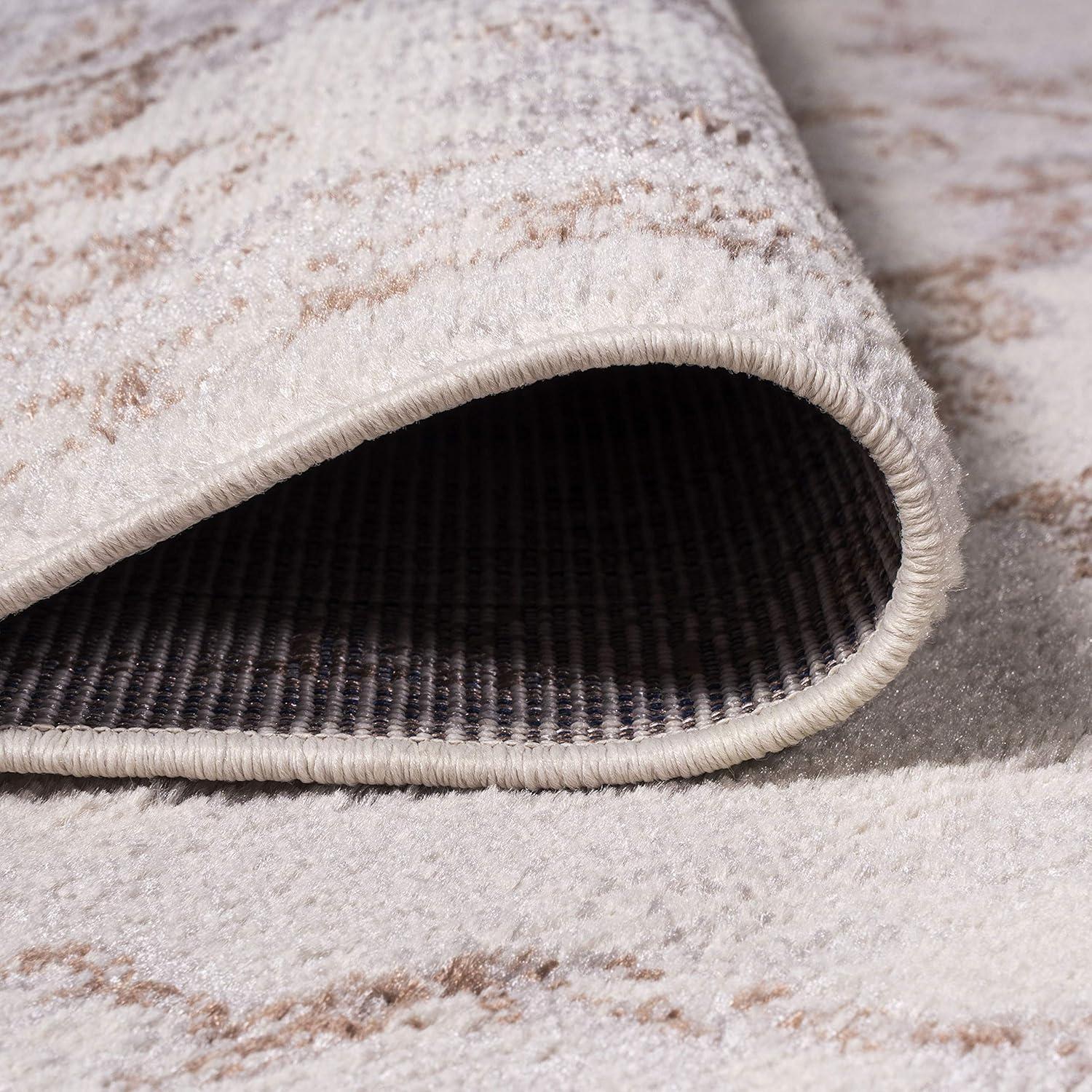 imageJONATHAN Y Alhambra Ornate Medallion Modern BrownCream Indoor Area Rug 8x10 Vintage Bohemian EasyCleaning for Living Room Bedroom Kitchen Pet Friendly NonShedding MDP400B8CreamRed