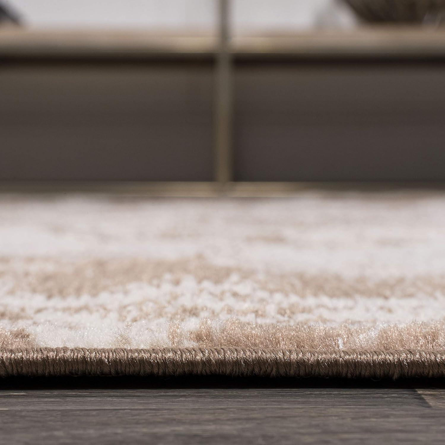 imageJONATHAN Y Alhambra Ornate Medallion Modern BrownCream Indoor Area Rug 8x10 Vintage Bohemian EasyCleaning for Living Room Bedroom Kitchen Pet Friendly NonShedding MDP400B8BrownCream