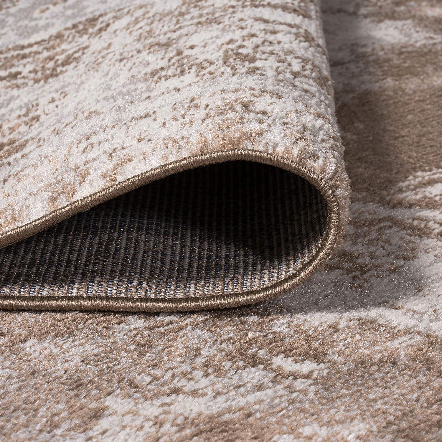 imageJONATHAN Y Alhambra Ornate Medallion Modern BrownCream Indoor Area Rug 8x10 Vintage Bohemian EasyCleaning for Living Room Bedroom Kitchen Pet Friendly NonShedding MDP400B8BrownCream