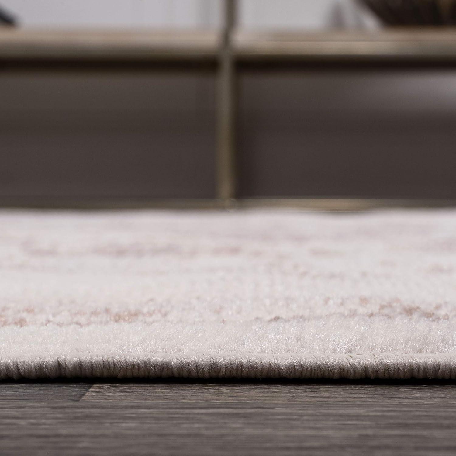 imageJONATHAN Y Alhambra Ornate Medallion Modern BrownCream Indoor Area Rug 8x10 Vintage Bohemian EasyCleaning for Living Room Bedroom Kitchen Pet Friendly NonShedding MDP400B8CreamRed