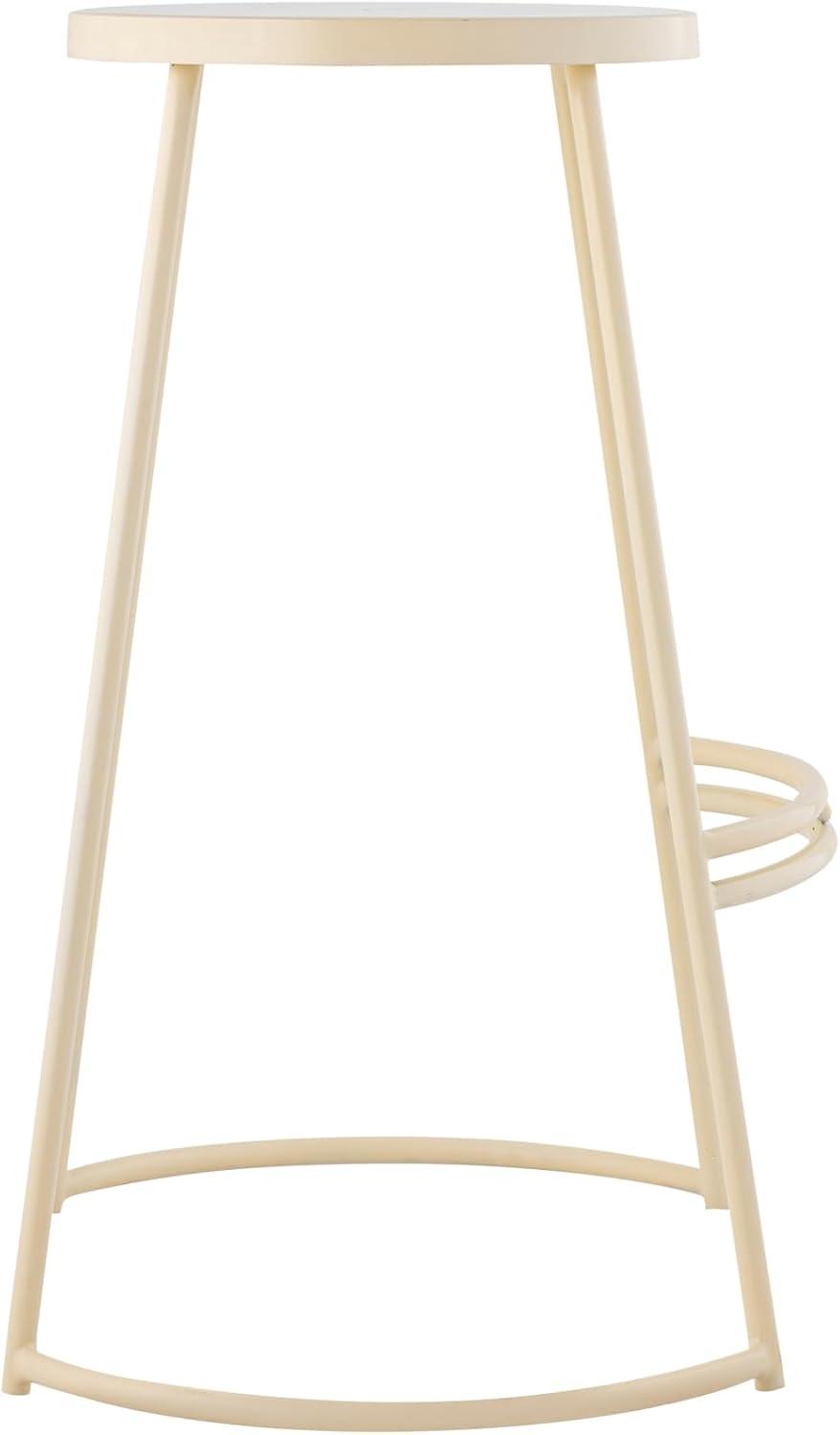 imageJONATHAN Y BSL1001A Hula 2875quot Modern Designer Iron Curved Backless Bar Stool for Home Kitchen Dining Room Workspaces Cafes and Resturants Black Seat with Gold FrameBrown