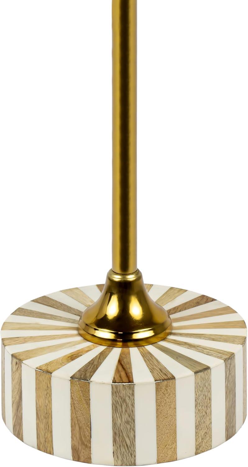 imageJONATHAN Y END1004A Calix 235quot Contemporary Minimalist MetalResin Round End Table Light BrownWhite Drink Table for Living Room Bedroom Office BathroomLight BrownWhiteGold