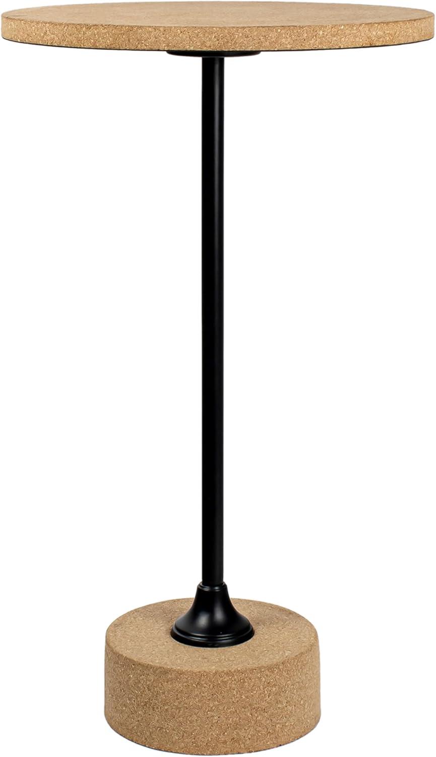 imageJONATHAN Y END1004A Calix 235quot Contemporary Minimalist MetalResin Round End Table Light BrownWhite Drink Table for Living Room Bedroom Office BathroomLight BrownBlack