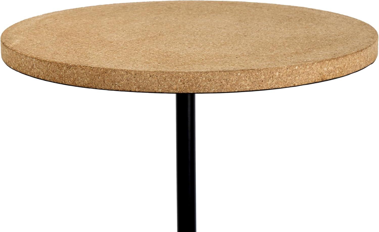 imageJONATHAN Y END1004A Calix 235quot Contemporary Minimalist MetalResin Round End Table Light BrownWhite Drink Table for Living Room Bedroom Office BathroomLight BrownBlack