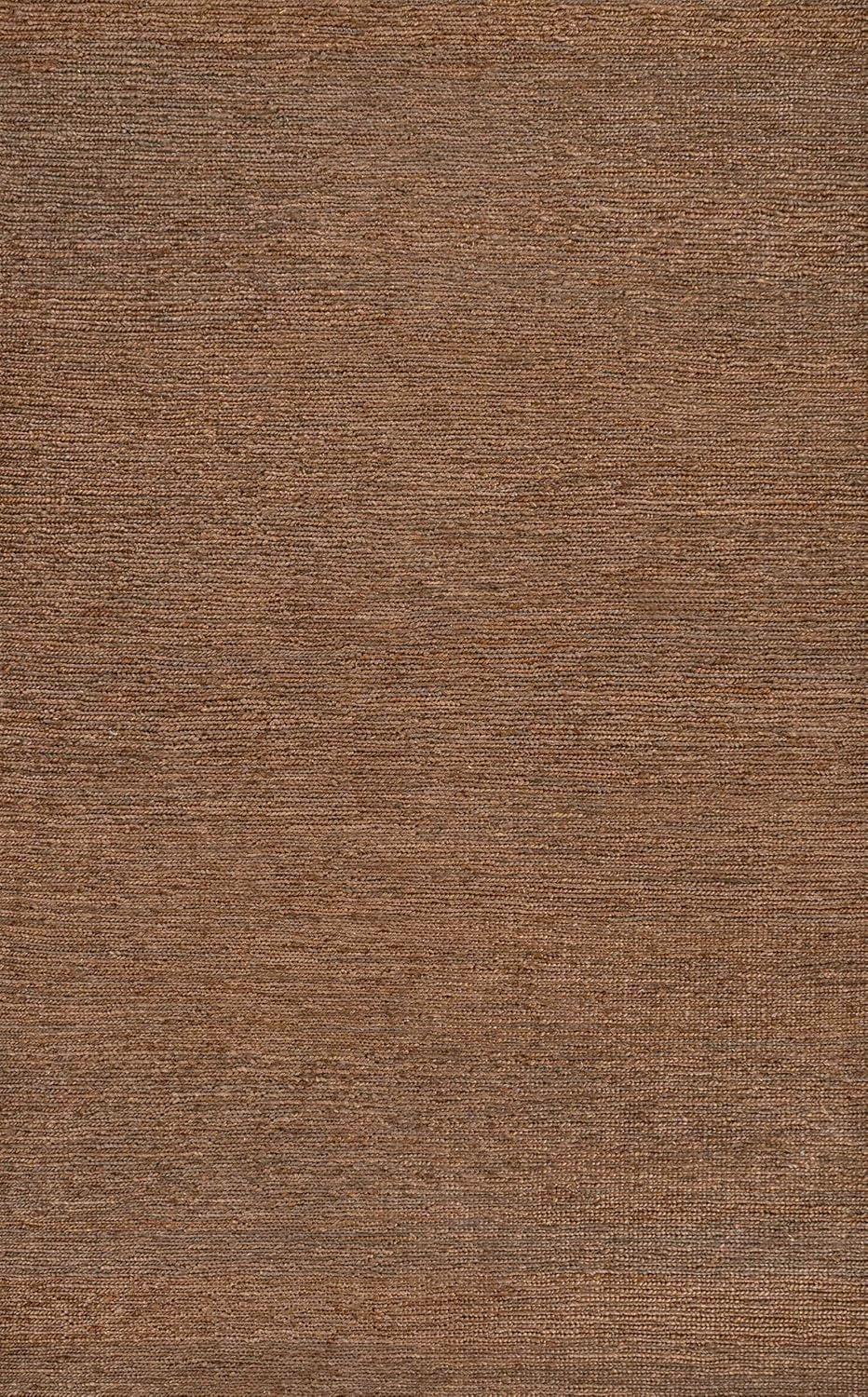 imageJONATHAN Y Griffin Woven Jute Solid Green Indoor Area Rug 8x10 Rustic Farmhouse Traditional Lodge EasyCleaning for Living Room Bedroom Kitchen NonShedding NRF201E8Brown