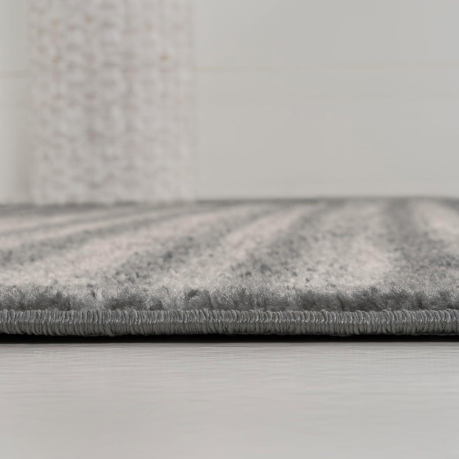 imageJONATHAN Y Khalil Modern Berber Stripe CreamBlack Indoor Area Rug 8x10 Contemporary Bohemian EasyCleaning for Living Room Bedroom Kitchen Pet Friendly NonShedding MOH207A8GrayCream