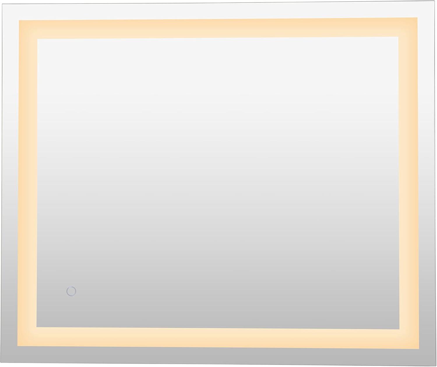 imageJONATHAN Y MIR102A2434 Remy 24 in W x 34 in H Small Rectangular Frameless Antifog FrontLit Wall Bathroom Vanity Mirror with Smart Touch36L x 30W