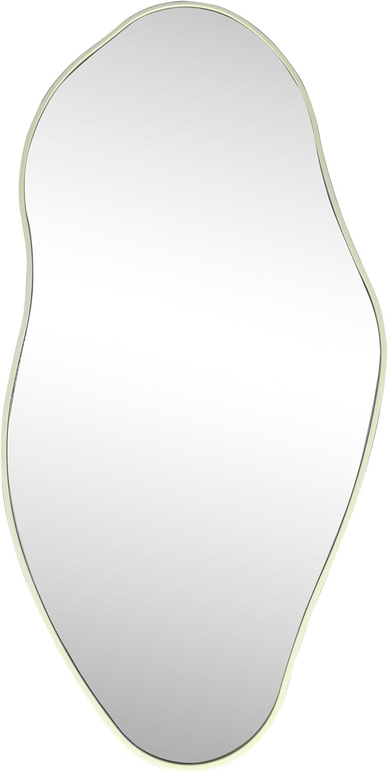 imageJONATHAN Y MIR200C Everly 20 in W x 42 in H Large Irregular Framed Decorative Wall Mirror for Bathroom Living Room Bedroom Sage GrenSage Gren