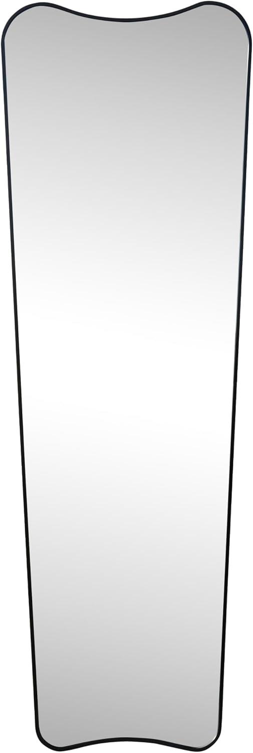 imageJONATHAN Y MIR201C Alfie 20 in W x 59 in H Large Rectangular Metal Framed Wall Mounted FullLength Mirror for Bathroom Living Room Bedroom GoldBlack