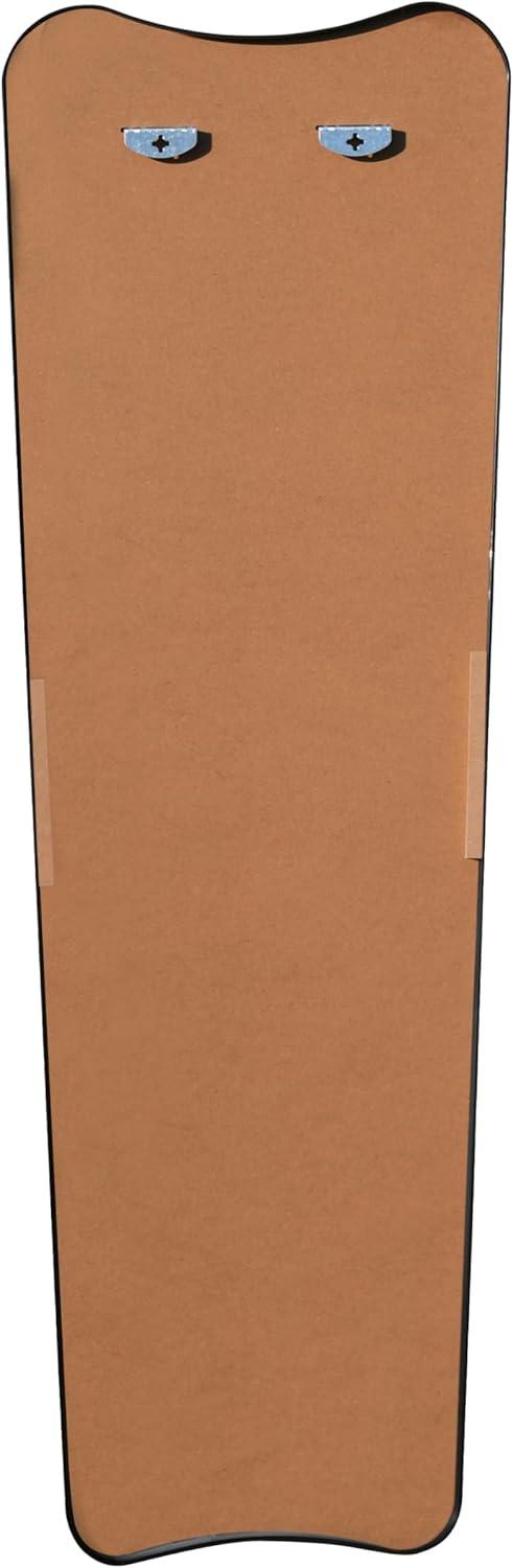 imageJONATHAN Y MIR201C Alfie 20 in W x 59 in H Large Rectangular Metal Framed Wall Mounted FullLength Mirror for Bathroom Living Room Bedroom GoldBlack