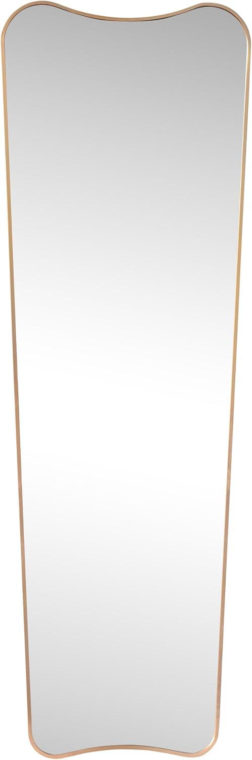 imageJONATHAN Y MIR201C Alfie 20 in W x 59 in H Large Rectangular Metal Framed Wall Mounted FullLength Mirror for Bathroom Living Room Bedroom GoldGold