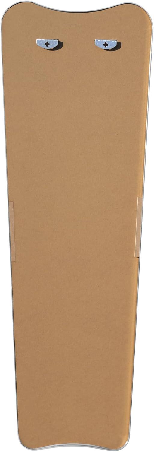 imageJONATHAN Y MIR201C Alfie 20 in W x 59 in H Large Rectangular Metal Framed Wall Mounted FullLength Mirror for Bathroom Living Room Bedroom GoldNickel