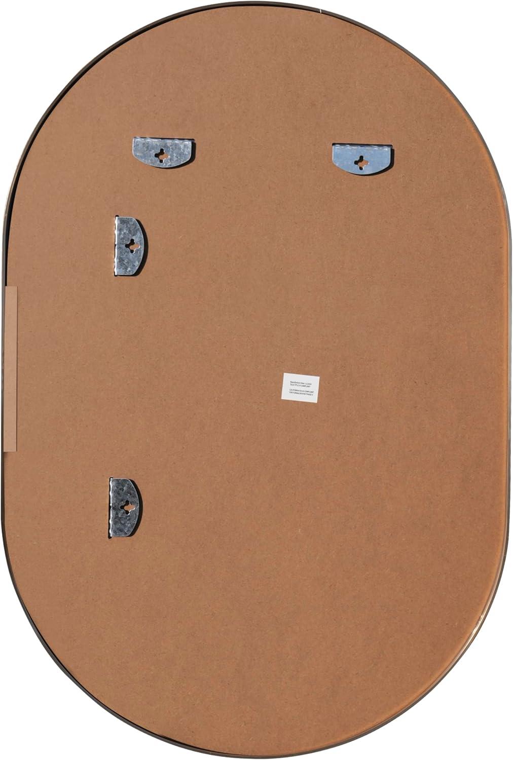 imageJONATHAN Y MIR202C Milly 24 in W x 36 in H Medium Oval Metal Framed Wall Mirror for Bathroom Living Room Bedroom GoldGold