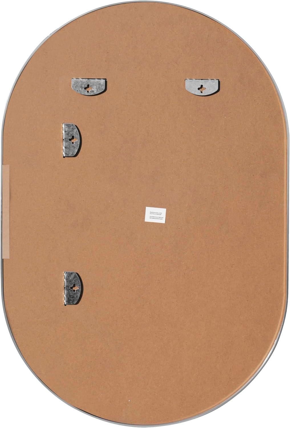 imageJONATHAN Y MIR202C Milly 24 in W x 36 in H Medium Oval Metal Framed Wall Mirror for Bathroom Living Room Bedroom GoldNickel