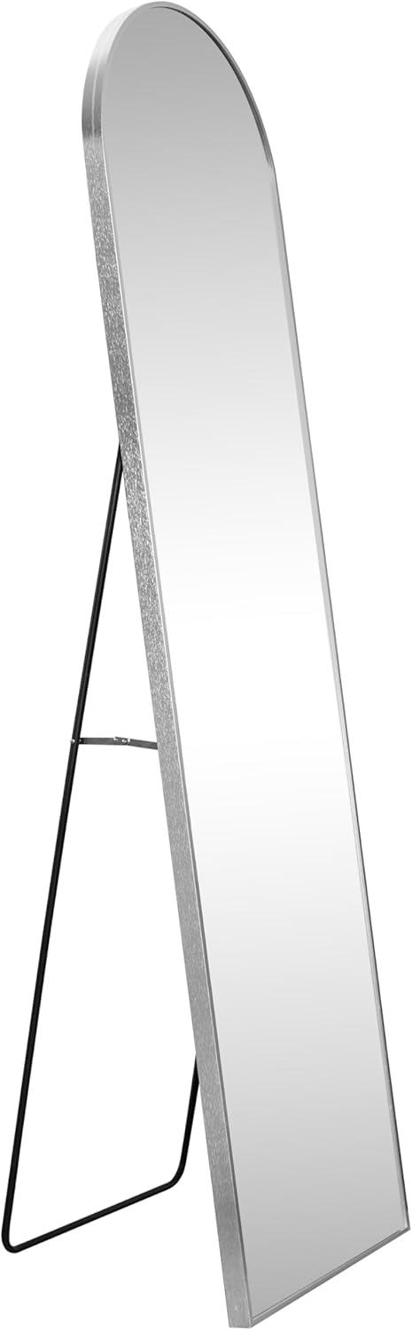 imageJONATHAN Y MIR204B Elodie 24 in W x 36 in H Medium Arched Metal Framed Wall Mounted Mirror WallHung or Leaning for Bathroom Living Room Bedroom NickelNickel