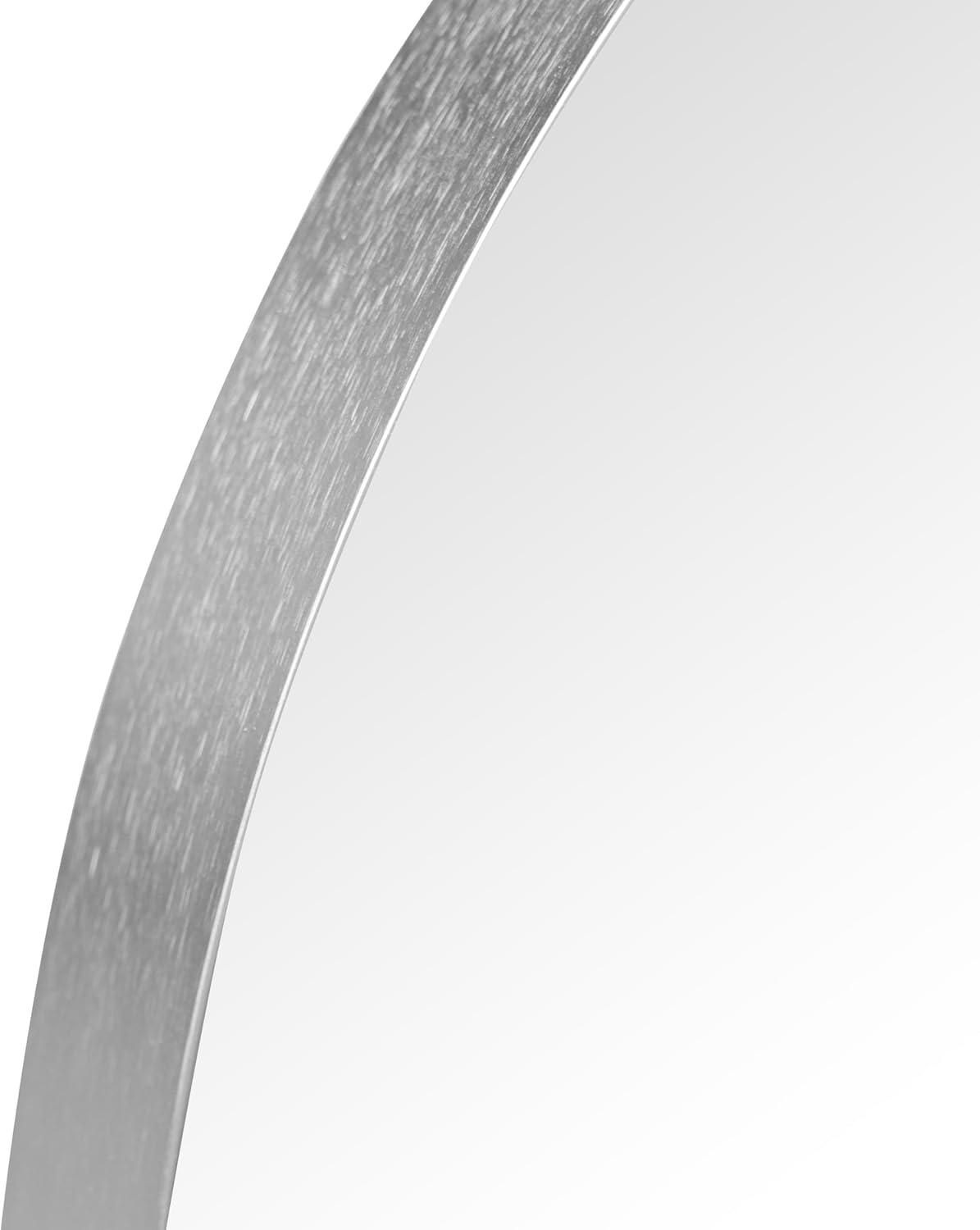 imageJONATHAN Y MIR204B Elodie 24 in W x 36 in H Medium Arched Metal Framed Wall Mounted Mirror WallHung or Leaning for Bathroom Living Room Bedroom NickelNickel