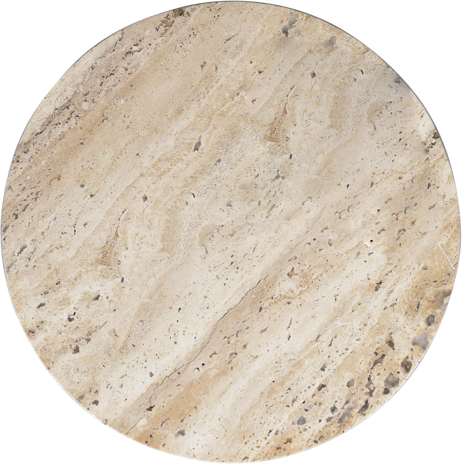 imageJONATHAN Y MTB1103B Javier 1775quot Contemporary Natural Marble Handmade XShaped End Table for Living Room Bedroom Bathroom BlackGrayTravertine