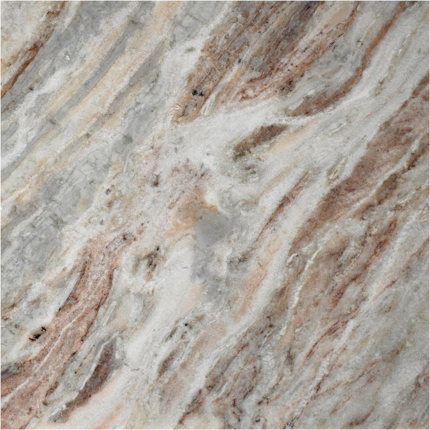 imageJONATHAN Y MTB1104B Cecil 185quot Contemporary Natural Marble Handmade TShaped End Table Side Table for Living Room Bedroom Bathroom TravertineGrayBeige