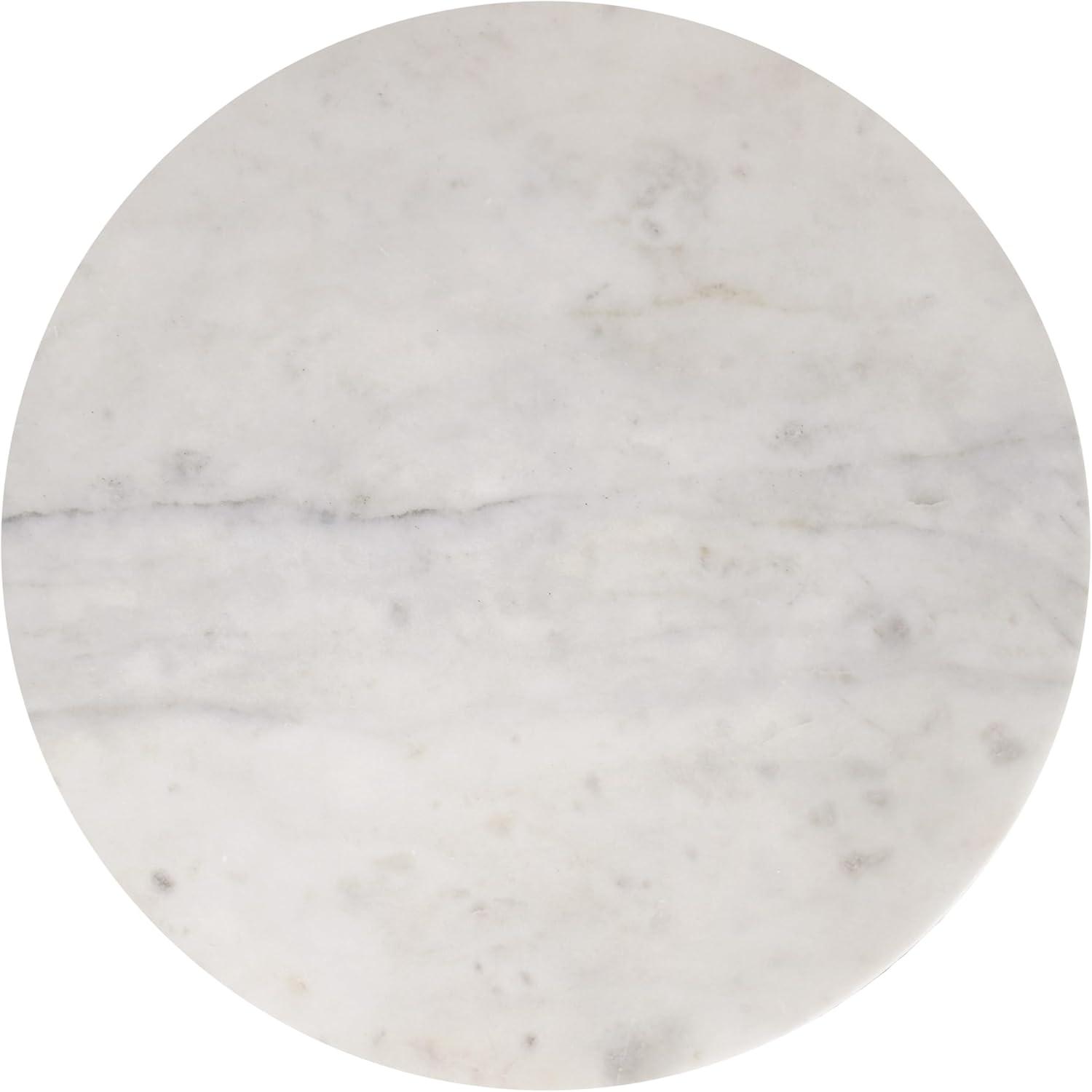 imageJONATHAN Y MTB1107A Atarah 20quot Contemporary Natural MarbleMetal Handmade Hourglass End Table for Living Room Bedroom Bathroom BlackWhite