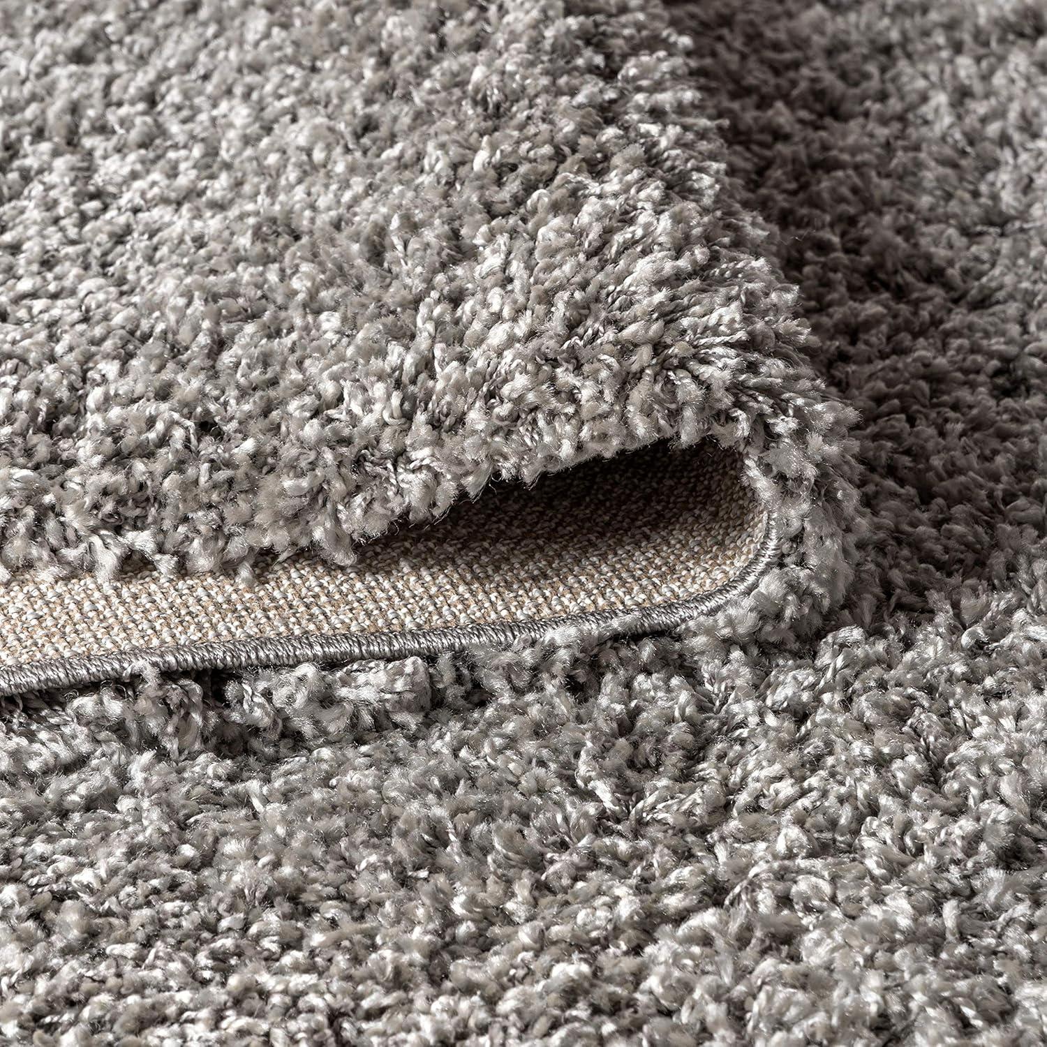 imageJONATHAN Y Mercer Shag Plush Tassel Cream Indoor Area Rug 8x10 Contemporary Modern EasyCleaning for Living Room Bedroom Kitchen Pet Friendly NonShedding MCR100D8Grey With Tassel