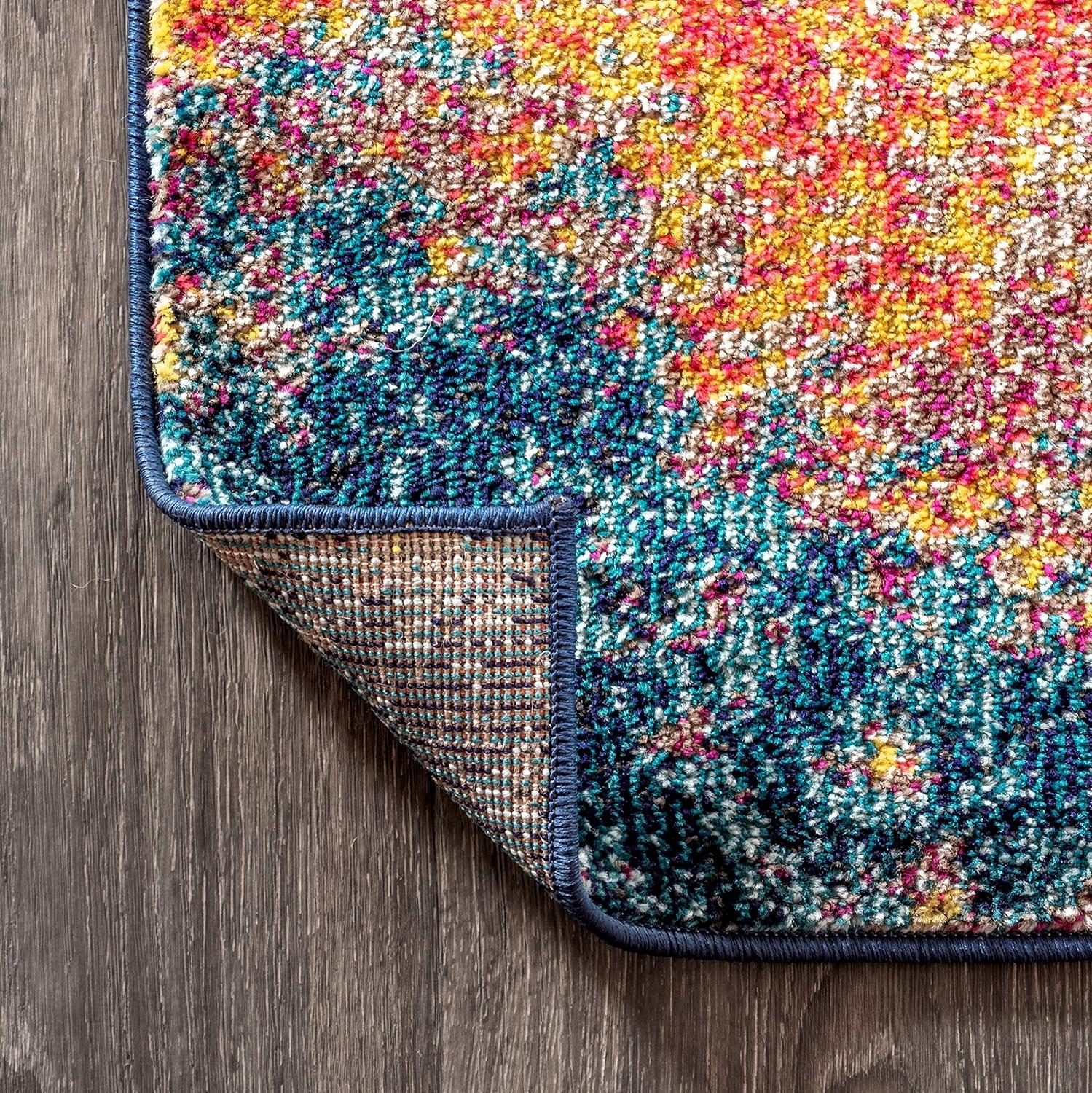 imageJONATHAN Y Modern Abstract YellowMulti Indoor Area Rug 8x10 Contemporary POP Transitional EasyCleaning for Living Room Bedroom Kitchen Pet Friendly NonShedding CTP107B8Cream