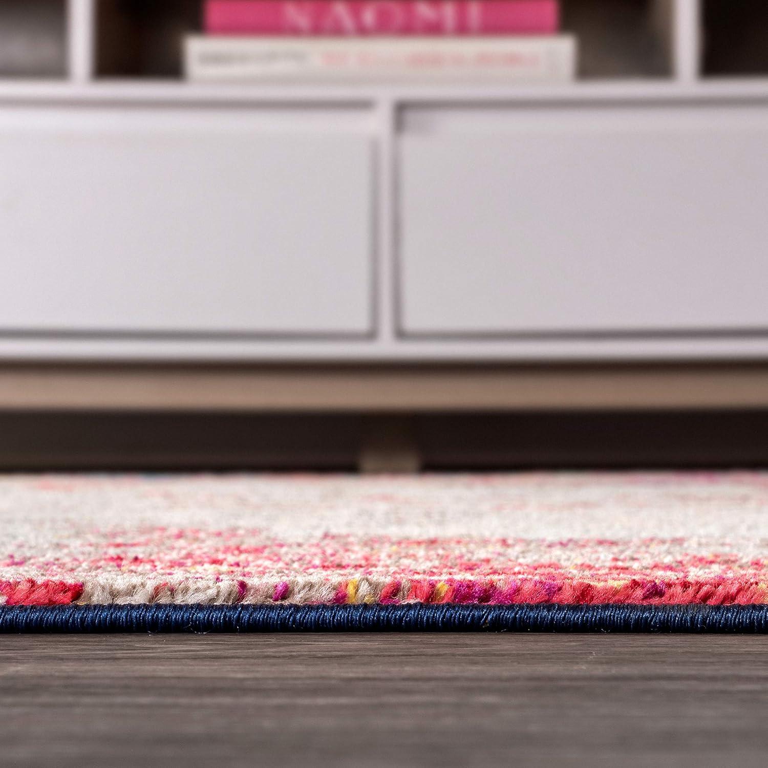 imageJONATHAN Y Modern Abstract YellowMulti Indoor Area Rug 8x10 Contemporary POP Transitional EasyCleaning for Living Room Bedroom Kitchen Pet Friendly NonShedding CTP107B8Cream