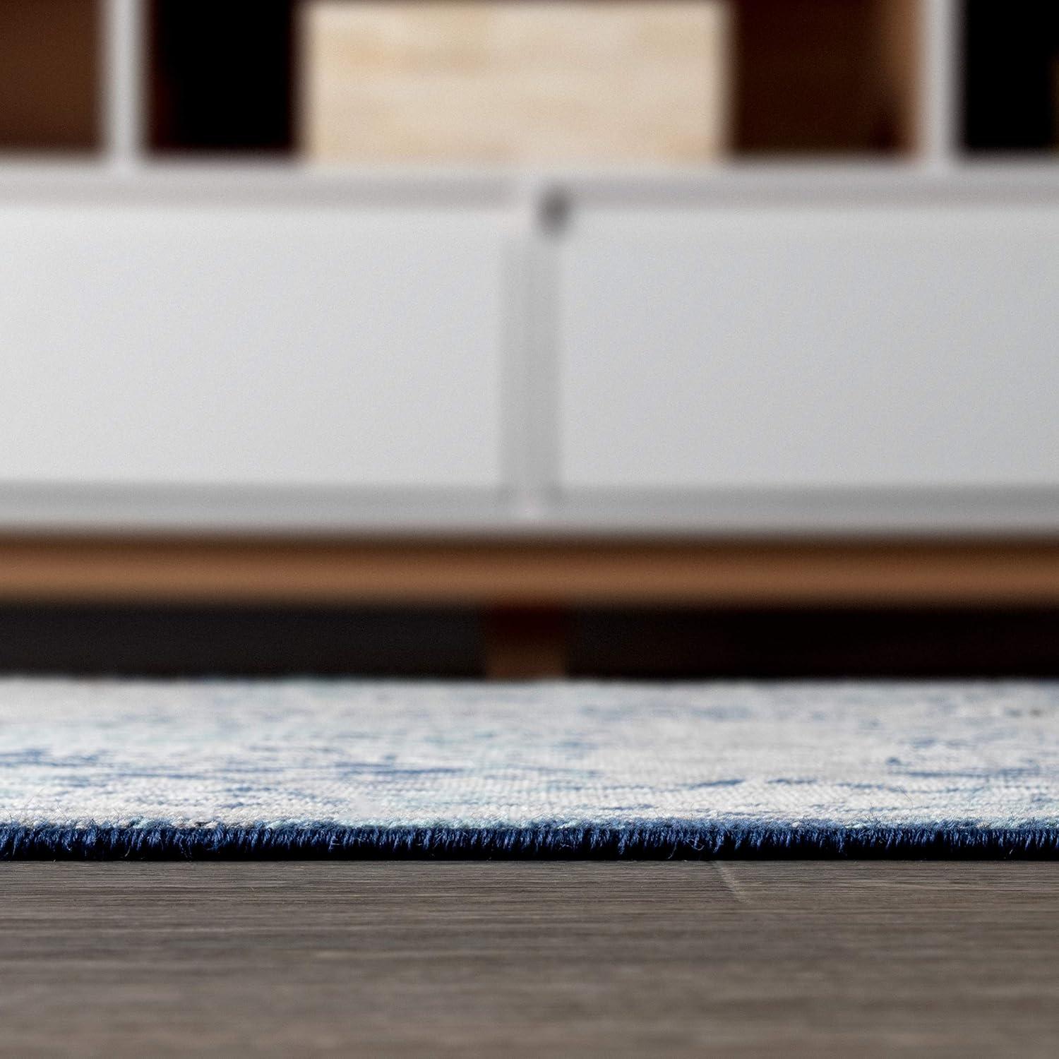 imageJONATHAN Y Modern Vintage Medallion Light Gray Indoor Area Rug 8x10 Country Floral EasyCleaning for Living Room Bedroom Kitchen Pet Friendly NonShedding MDP100A8Navy Light Grey