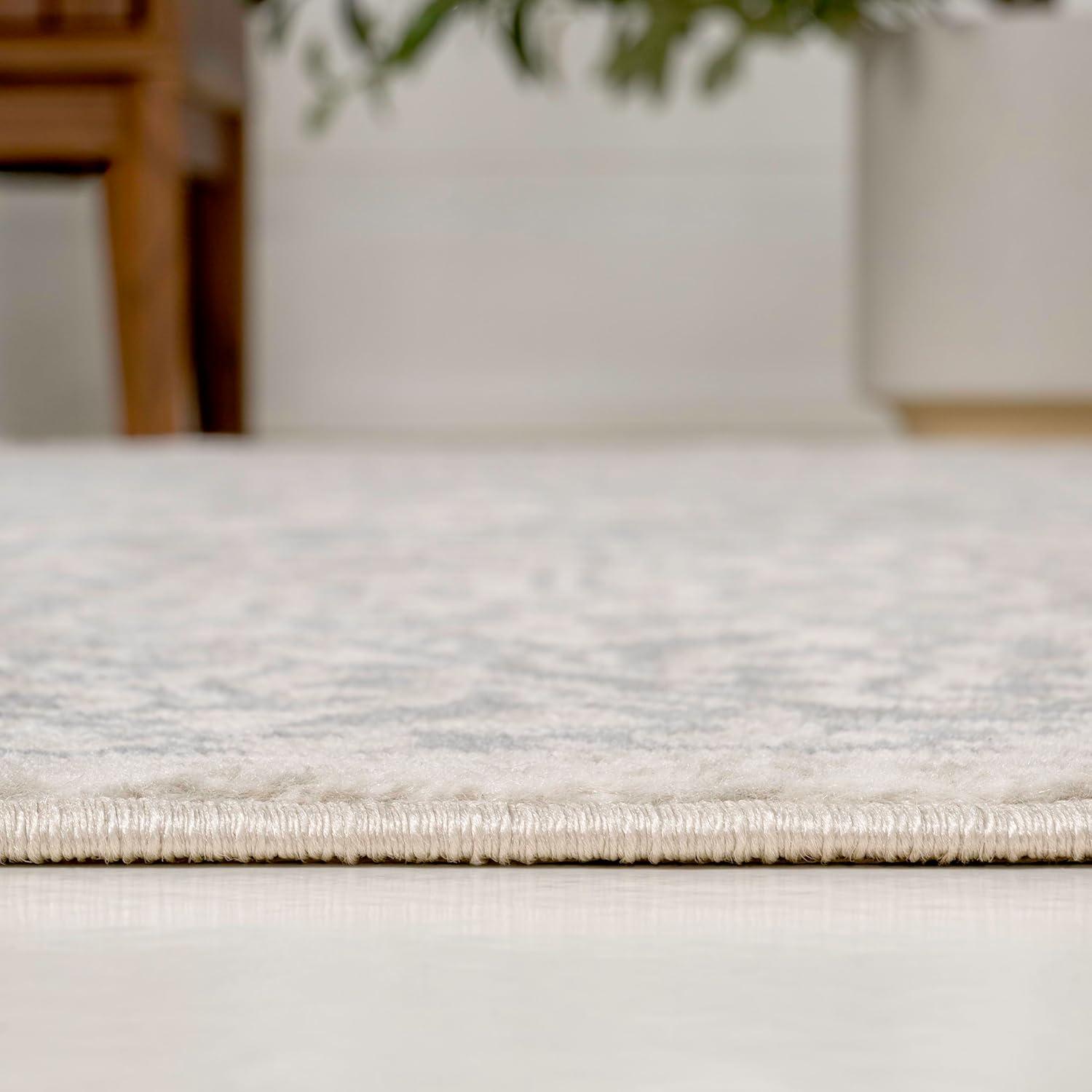 imageJONATHAN Y Modern Vintage Medallion Light Gray Indoor Area Rug 8x10 Country Floral EasyCleaning for Living Room Bedroom Kitchen Pet Friendly NonShedding MDP100A8Cream