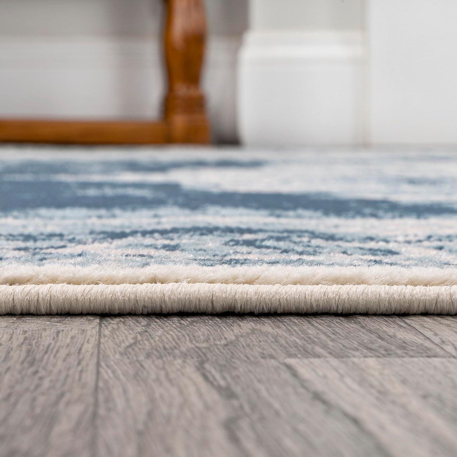 imageJONATHAN Y Rosalia Cottage Medallion NavyIvory Indoor Area Rug 8x10 Vintage Bohemian EasyCleaning for Living Room Bedroom Kitchen Pet Friendly NonShedding MDP403D8IvoryBlue