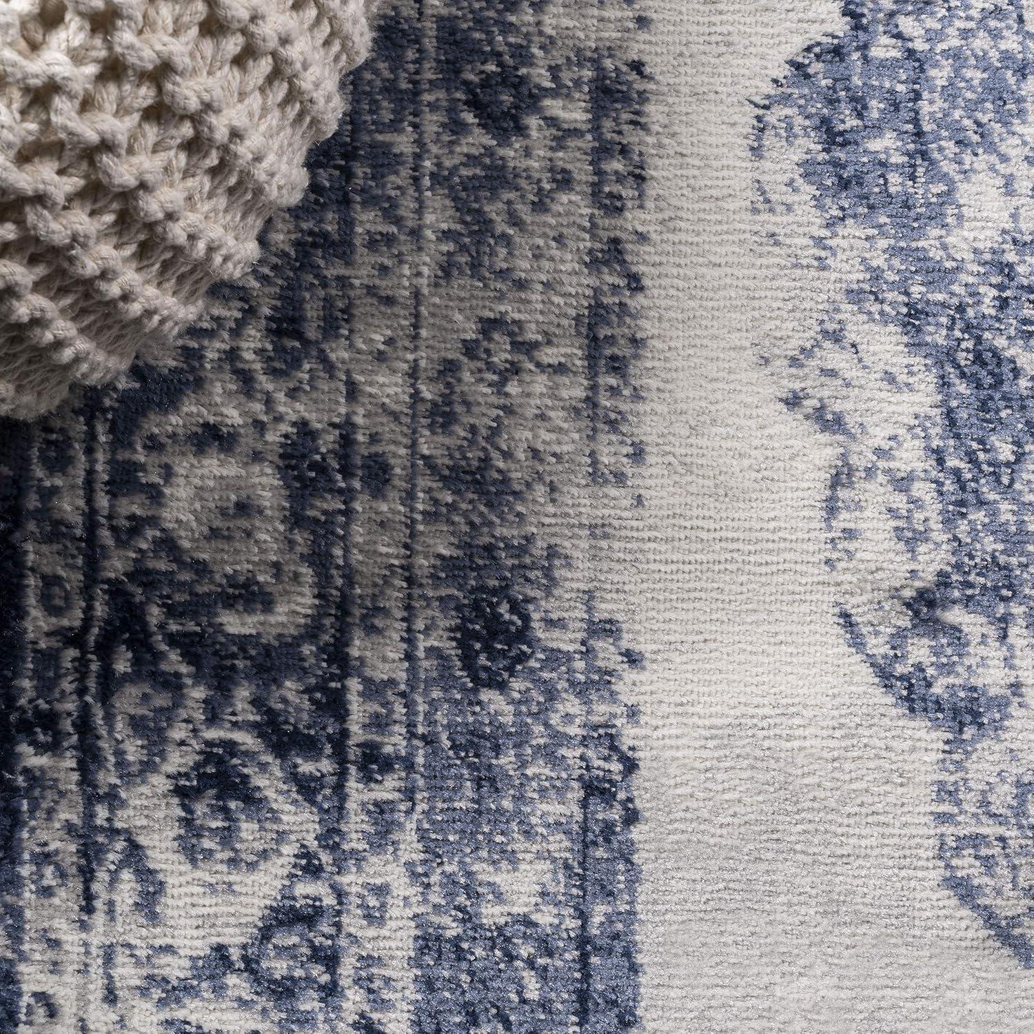 imageJONATHAN Y Rosalia Cottage Medallion NavyIvory Indoor Area Rug 8x10 Vintage Bohemian EasyCleaning for Living Room Bedroom Kitchen Pet Friendly NonShedding MDP403D8Dark BlueIvory