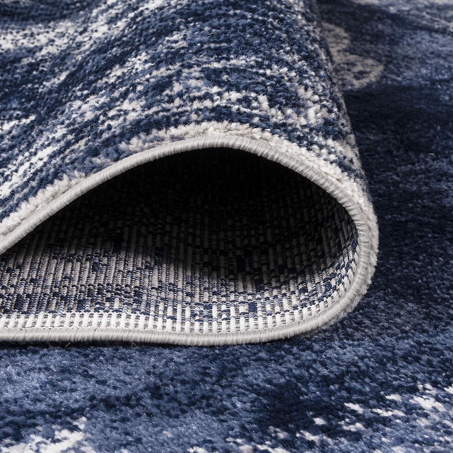 imageJONATHAN Y Rosalia Cottage Medallion NavyIvory Indoor Area Rug 8x10 Vintage Bohemian EasyCleaning for Living Room Bedroom Kitchen Pet Friendly NonShedding MDP403D8NavyIvory