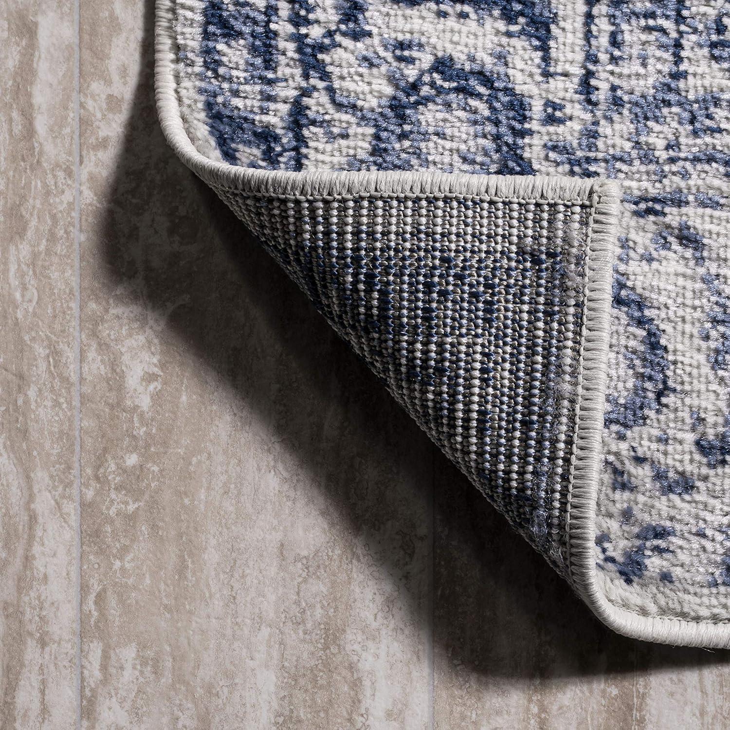 imageJONATHAN Y Rosalia Cottage Medallion NavyIvory Indoor Area Rug 8x10 Vintage Bohemian EasyCleaning for Living Room Bedroom Kitchen Pet Friendly NonShedding MDP403D8NavyIvory