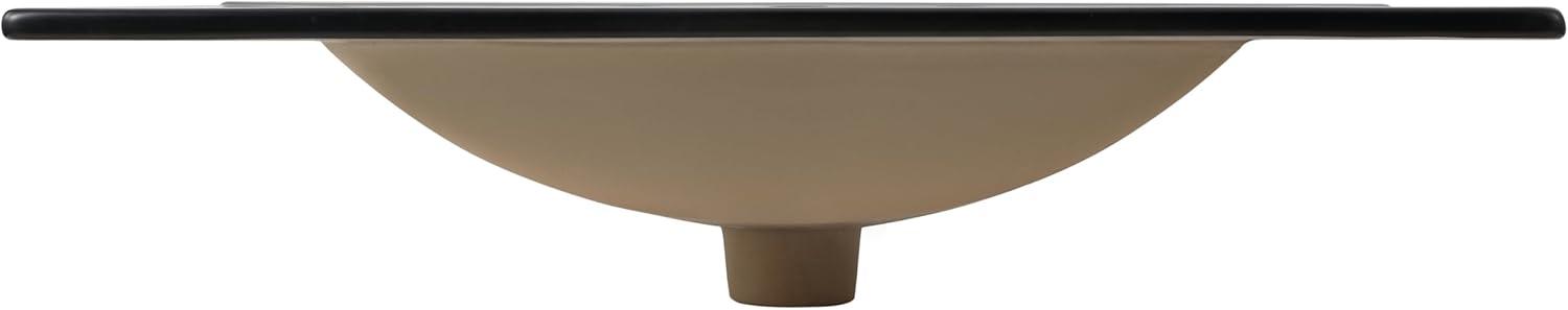 imageJONATHAN Y SNK1001A Ancillary 3Hole 24 in W x 1825 in D Classic Contemporary Rectangular Ceramic Single Sink Basin Vanity Top WhiteBlack