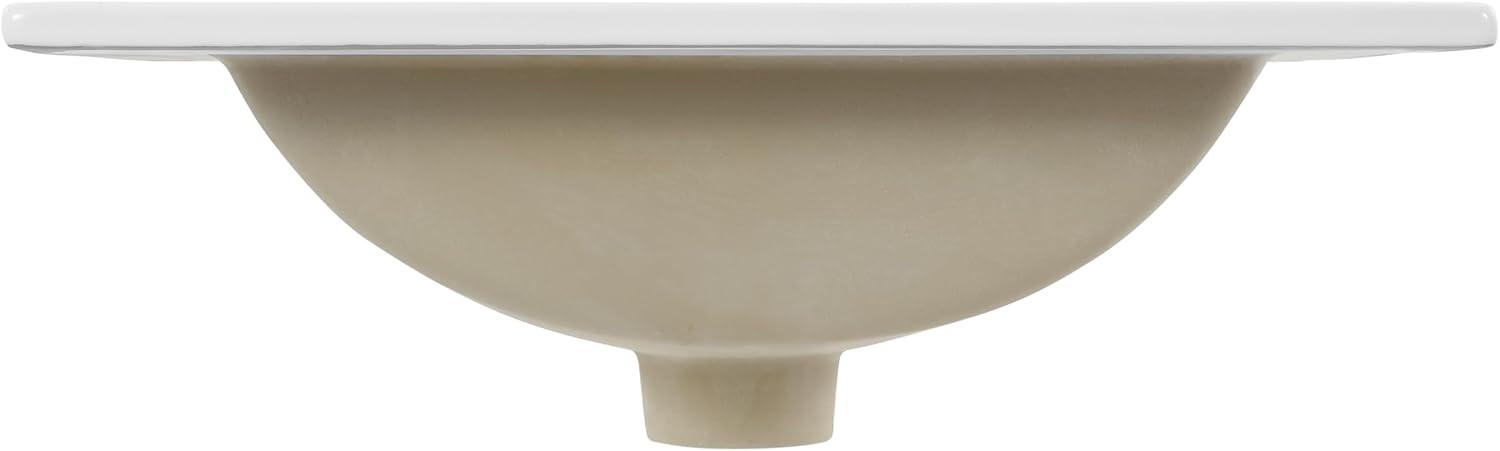 imageJONATHAN Y SNK1001A Ancillary 3Hole 24 in W x 1825 in D Classic Contemporary Rectangular Ceramic Single Sink Basin Vanity Top WhiteWhite