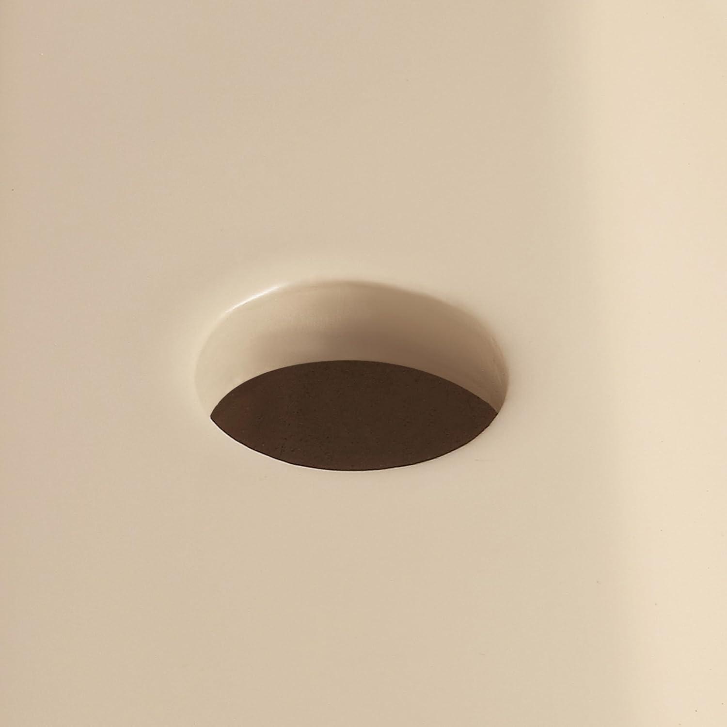 imageJONATHAN Y SNK1004CR Felix 15 in W x 8 in D Modern Wall Mounted Rectangular Ceramic Mini Sink Basin RightSide Faucet White Marble EffectMatte Beige