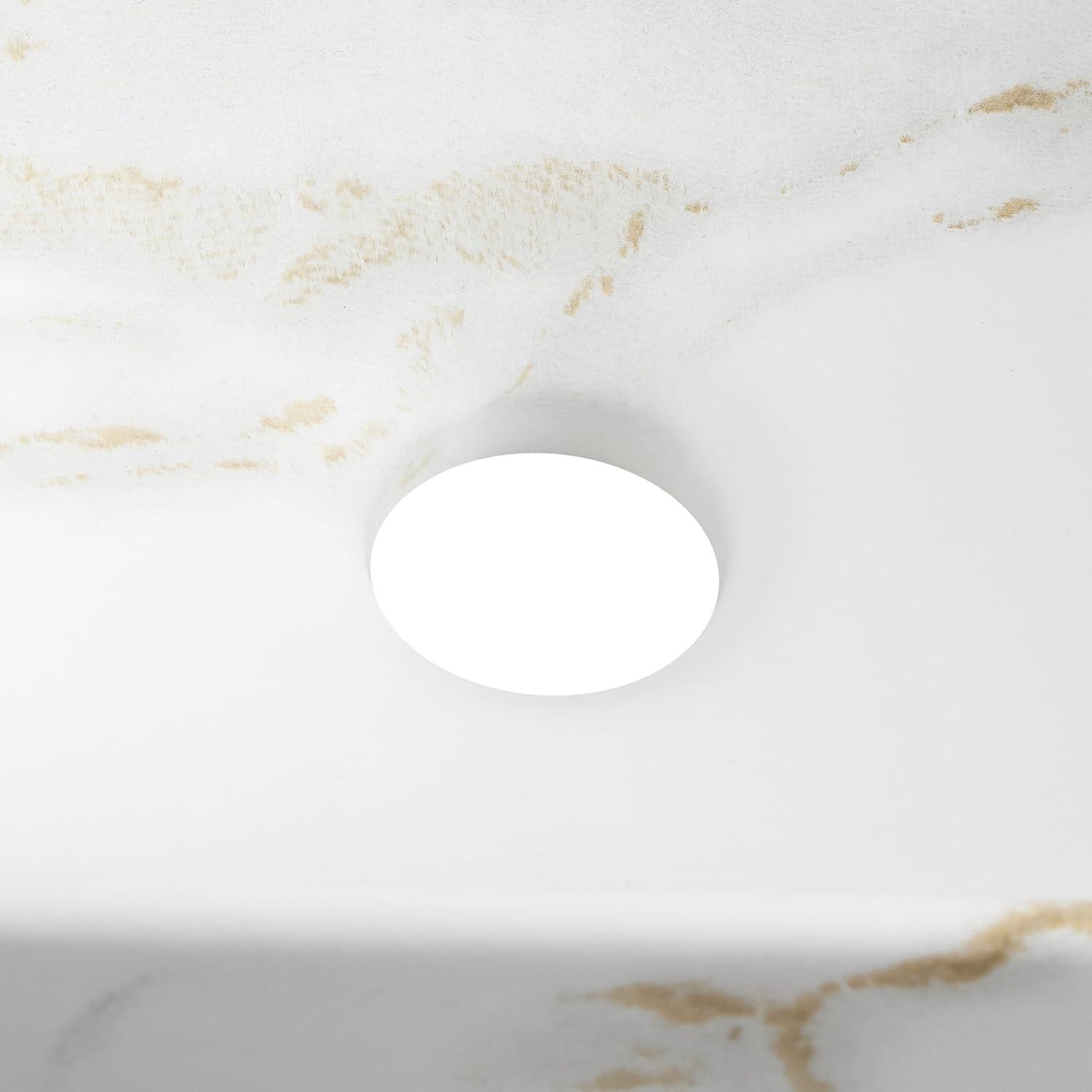 imageJONATHAN Y SNK1004CR Felix 15 in W x 8 in D Modern Wall Mounted Rectangular Ceramic Mini Sink Basin RightSide Faucet White Marble EffectWhite Marble Effect