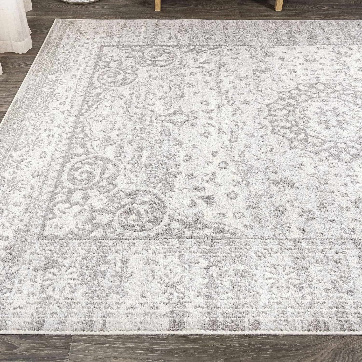 imageJONATHAN Y Scala Ornate Vintage GrayCream Runner Rug 2x8 Medallion Bohemian EasyCleaning for Living Room Bedroom Kitchen Pet Friendly NonShedding BMF109B28GrayCream