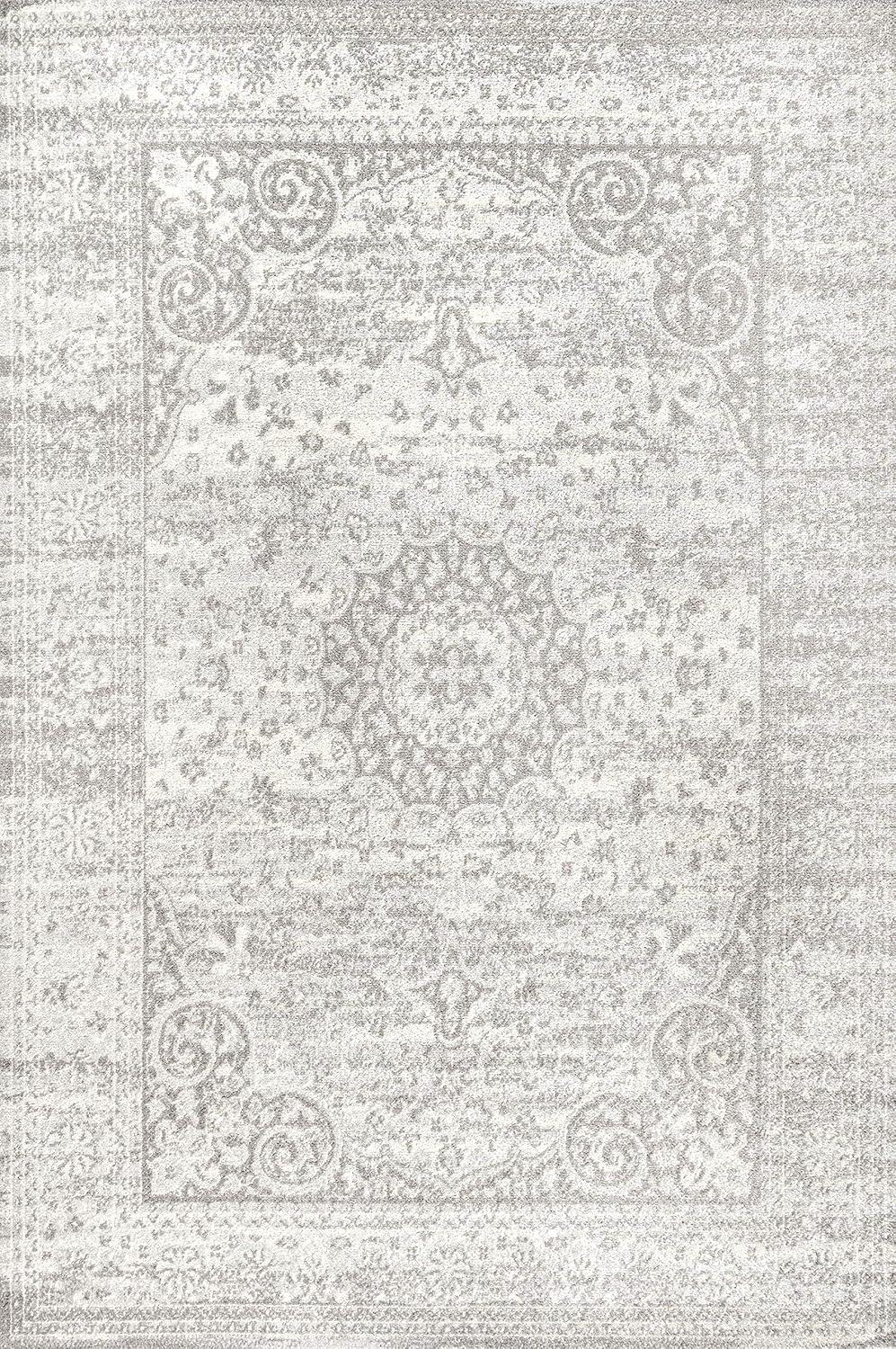 imageJONATHAN Y Scala Ornate Vintage GrayCream Runner Rug 2x8 Medallion Bohemian EasyCleaning for Living Room Bedroom Kitchen Pet Friendly NonShedding BMF109B28GrayCream