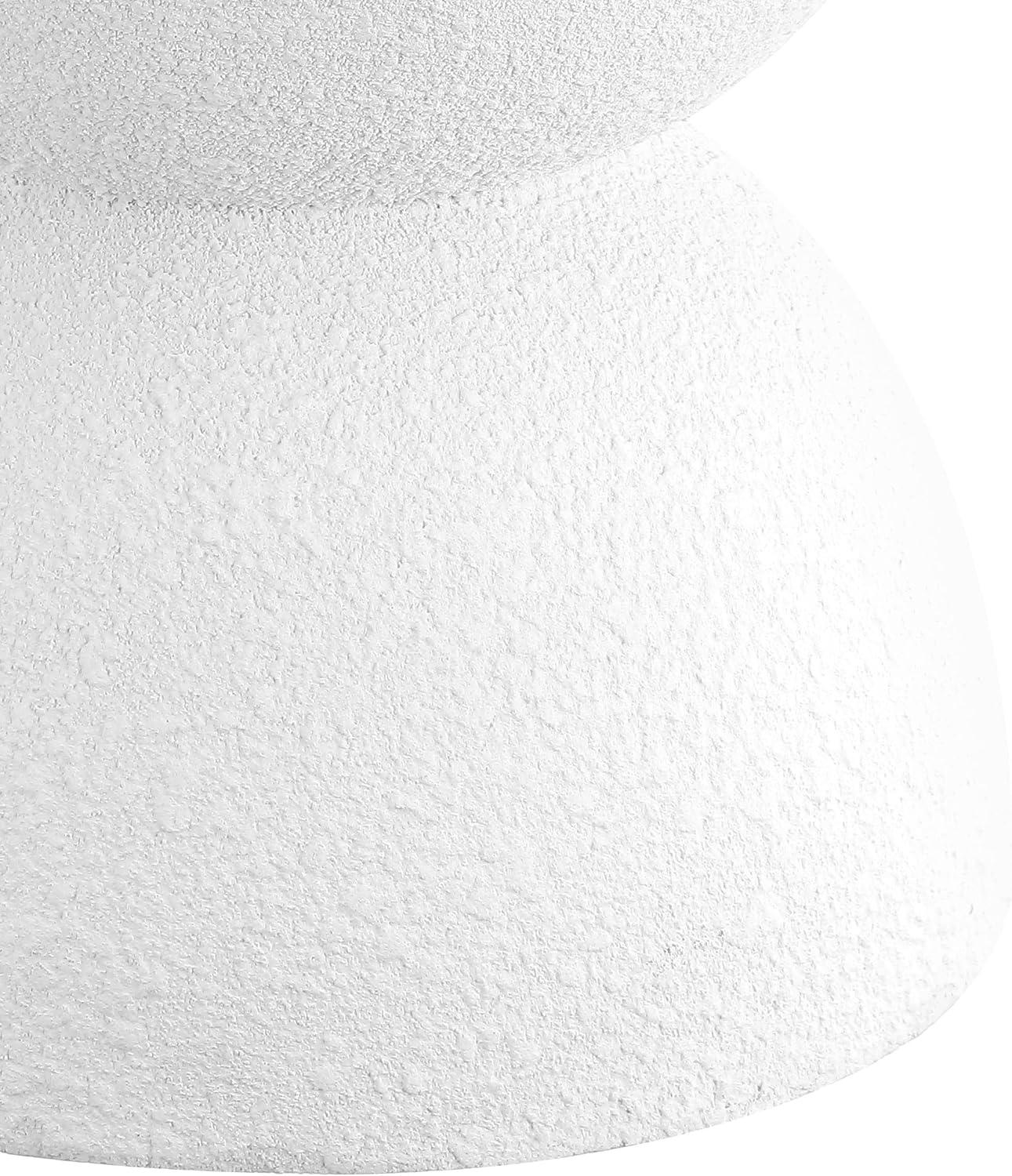 imageJONATHAN Y TBL1100A Greta 18quot MidCentury Modern Drum IndoorOutdoor Accent Table Modern Contemporary Minimalist Scandinavian Classic Patio Garden Bathroom Living Room WhiteWhite