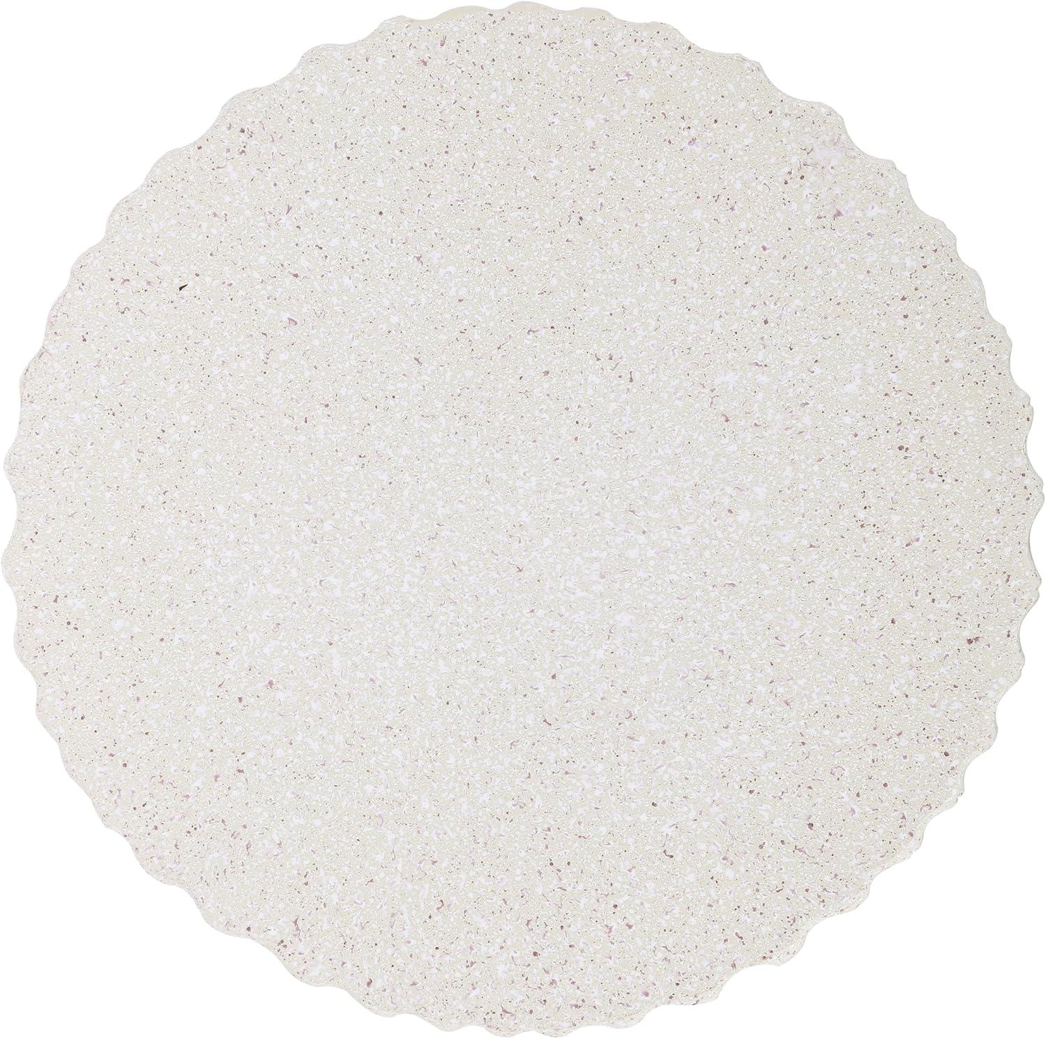 imageJONATHAN Y TBL1102C Louisa 19quot Modern Art Deco Tambour IndoorOutdoor Accent Table Art Deco Minimalist Contemporary Bohemian MidCentury Patio Garden Bathroom Living Room Pink Terrazzo FinishCream Terrazzo Finish