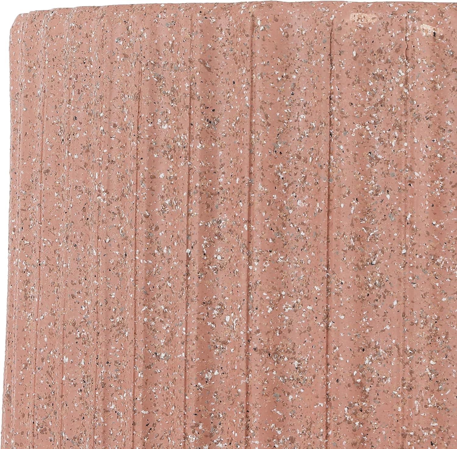 imageJONATHAN Y TBL1102C Louisa 19quot Modern Art Deco Tambour IndoorOutdoor Accent Table Art Deco Minimalist Contemporary Bohemian MidCentury Patio Garden Bathroom Living Room Pink Terrazzo FinishPink Terrazzo Finish
