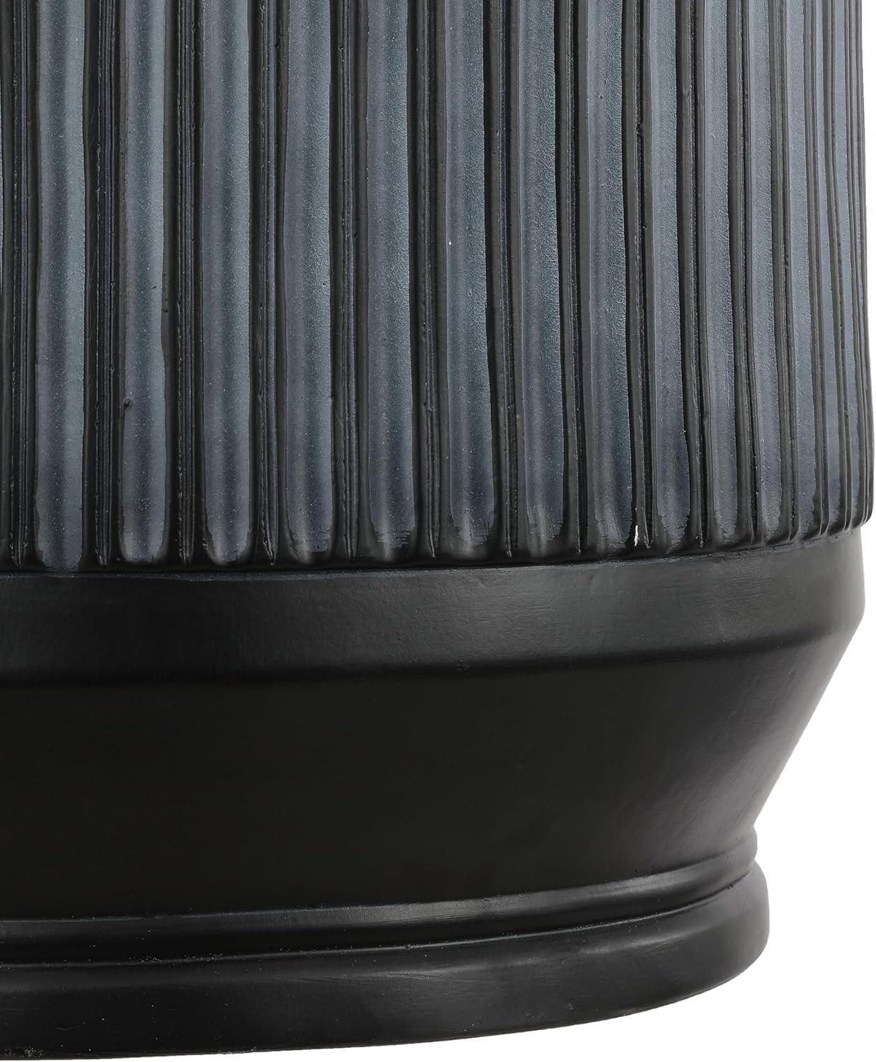 imageJONATHAN Y TBL1103B Kline 175quot MidCentury Modern Brutalist IndoorOutdoor Accent Table Art Deco Minimalist Contemporary Patio Garden Bathroom Living Room Pink Terrazzo FinishWash Black