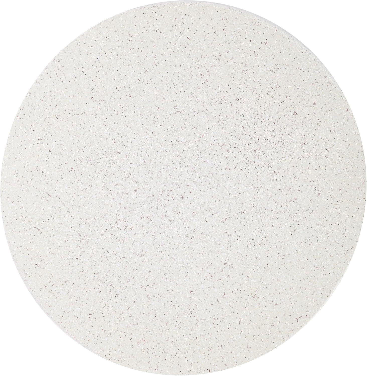 imageJONATHAN Y TBL1103B Kline 175quot MidCentury Modern Brutalist IndoorOutdoor Accent Table Art Deco Minimalist Contemporary Patio Garden Bathroom Living Room Pink Terrazzo FinishCream Terrazzo Finish