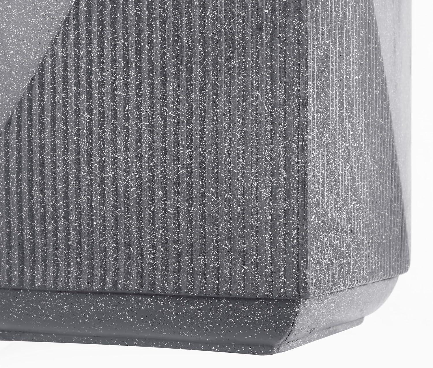 imageJONATHAN Y TBL1104C Adrian 2075quot Contemporary Minimalist Square IndoorOutdoor Accent Table Modern MidCentury Art Deco Contemporary Patio Garden Bathroom Living Room Pink Terrazzo FinishGray Terrazzo Finish