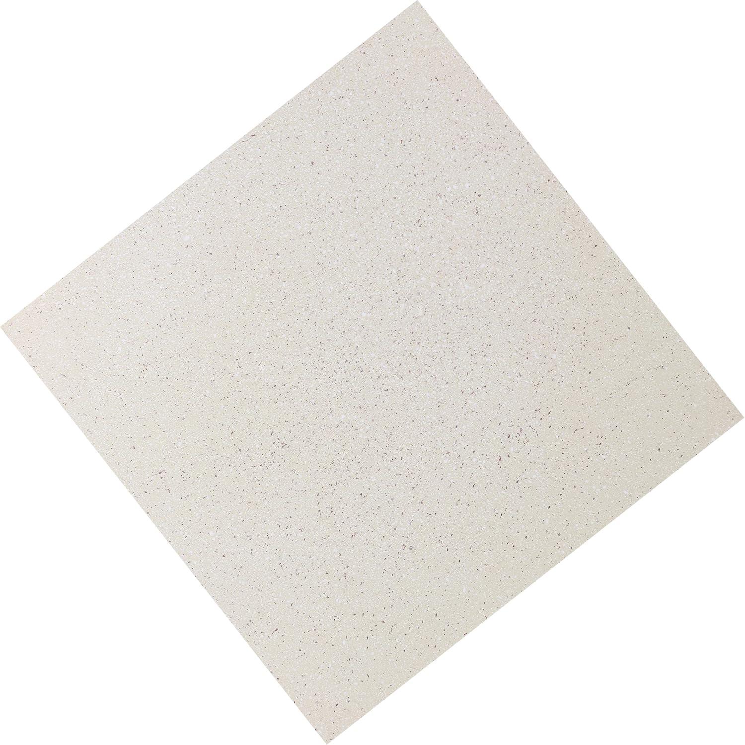 imageJONATHAN Y TBL1104C Adrian 2075quot Contemporary Minimalist Square IndoorOutdoor Accent Table Modern MidCentury Art Deco Contemporary Patio Garden Bathroom Living Room Pink Terrazzo FinishCream Terrazzo Finish