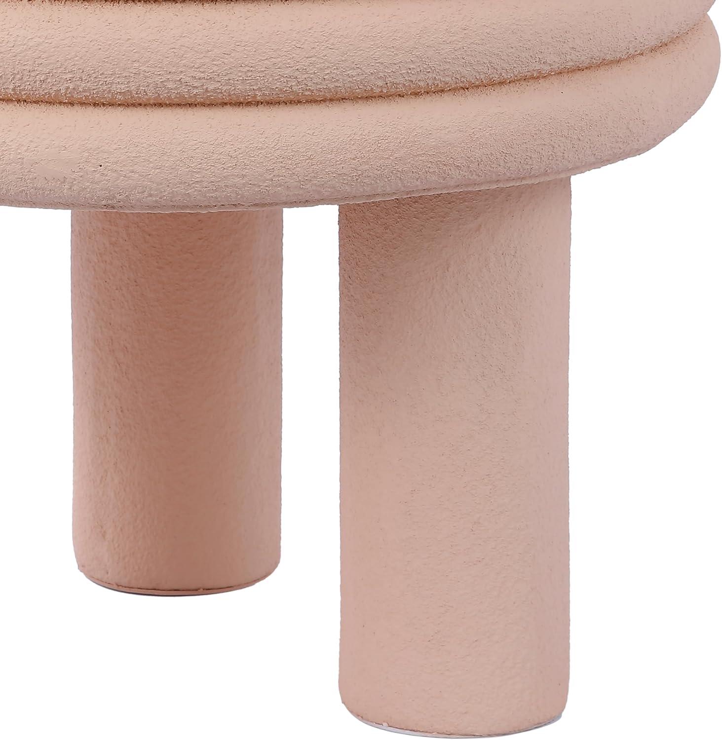 imageJONATHAN Y TBL1106A Rashida 1775quot Contemporary Minimalist Curvy High IndoorOutdoor Accent Table Contemporary Modern MidCentury Art Deco Patio Garden Bathroom Living Room Gray FrostedPink Frosted